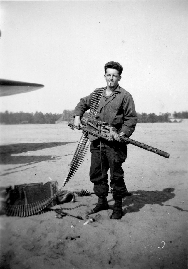 Kenneth Figg taken outside Bergan-op-zoom, Holland  April 1945