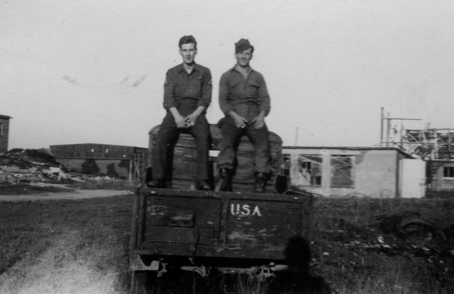 Jack Donaldson (Akron, Ohio) and Kenneth Figg 0 Augsburg, Germany October 1945